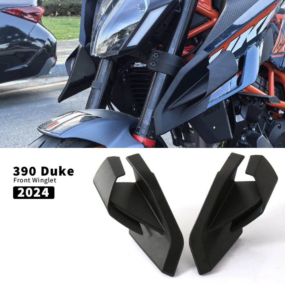 390 DUKE Motorcycle Accessories Fairing Winglets Side Wing Protection Cover Black For 390 Duke 390Duke 2024