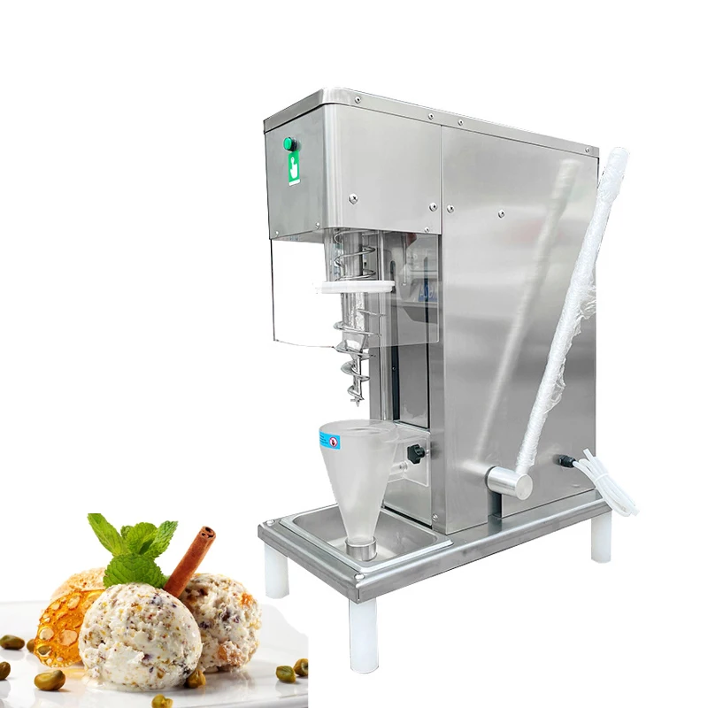 Full Automatic Real Fruit Ice Cream Blender Swirl Freezer Ice Cream Mixing Machine Automatic One-button to Clean 1500rpm