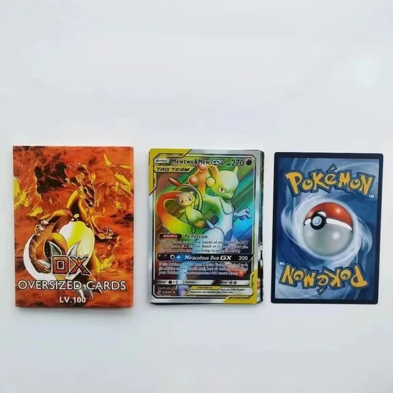 Oversized Pokemon 12Pcs Jumbo Letters Card Vmax Vstar GX Arceus Pikachu Charizard Super Shiny Rare Card Birthday Giftcollector