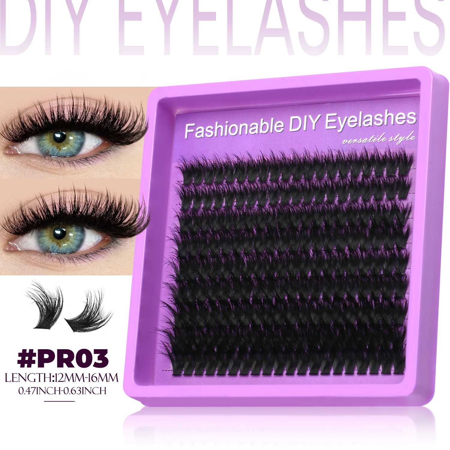 Fluffy Lash Clusters DIY Spiky Cluster Lashes