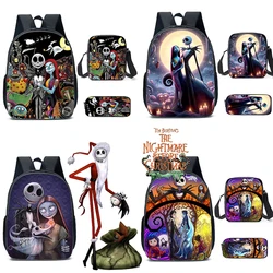 MINISO Disney Anime Cartoon The Nightmare Before Christmas School Bag  Backpack Primary and Secondary School Students Backpack