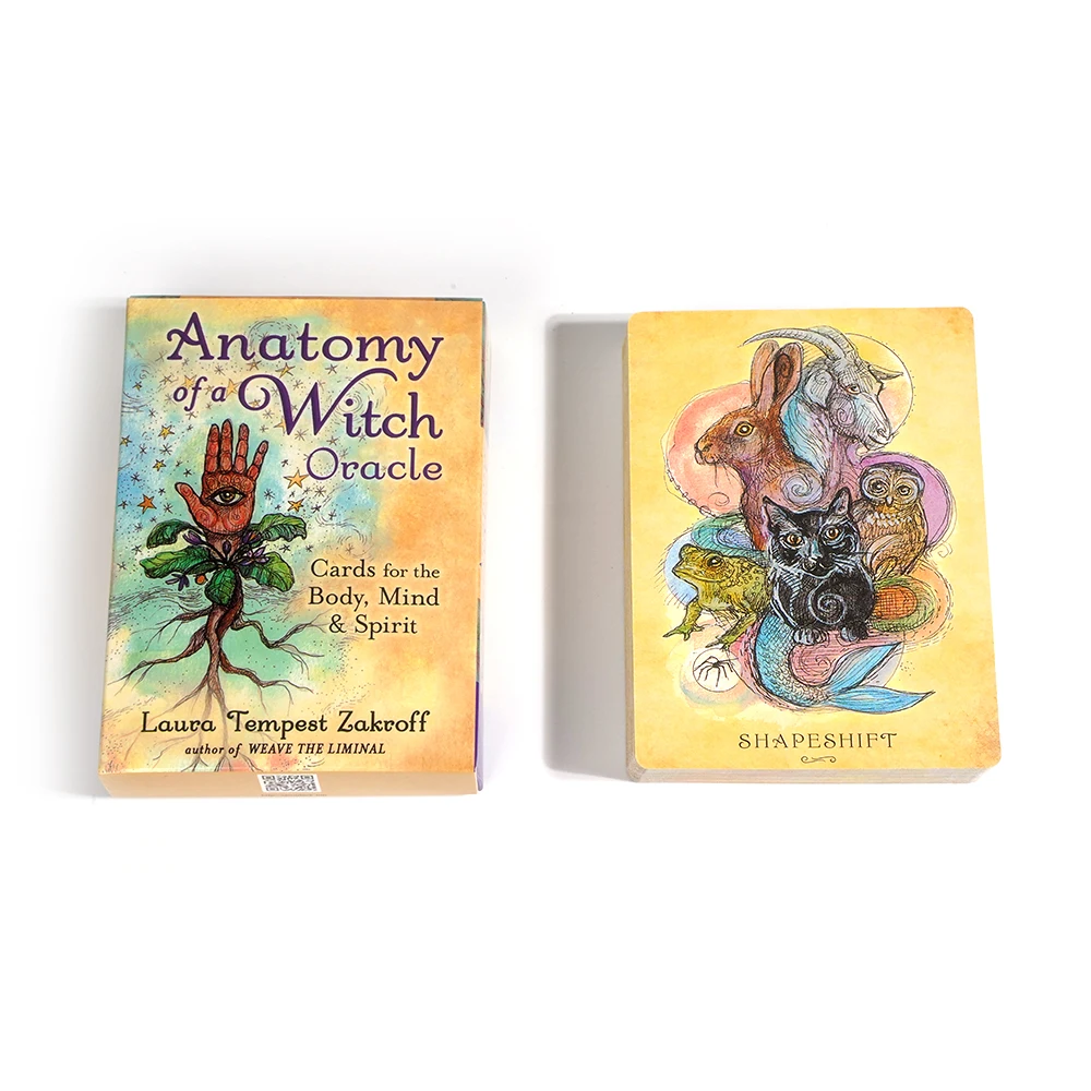 Newest 48 Cards Anatomy of a Witch Oracle Cards for the Body Mind Spirit celebrates the Witch’s body unites the material an