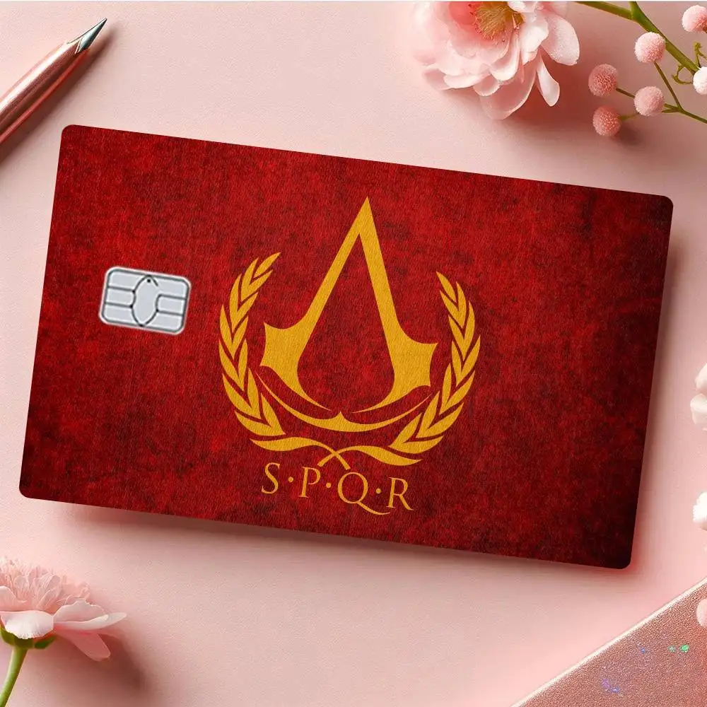 S-SPQR 2024 أنيمي الكرتون الجلد ملصقات فيلم الشريط الحال بالنسبة لبطاقة الخصم الائتمانية الكبيرة الجانب الأمامي