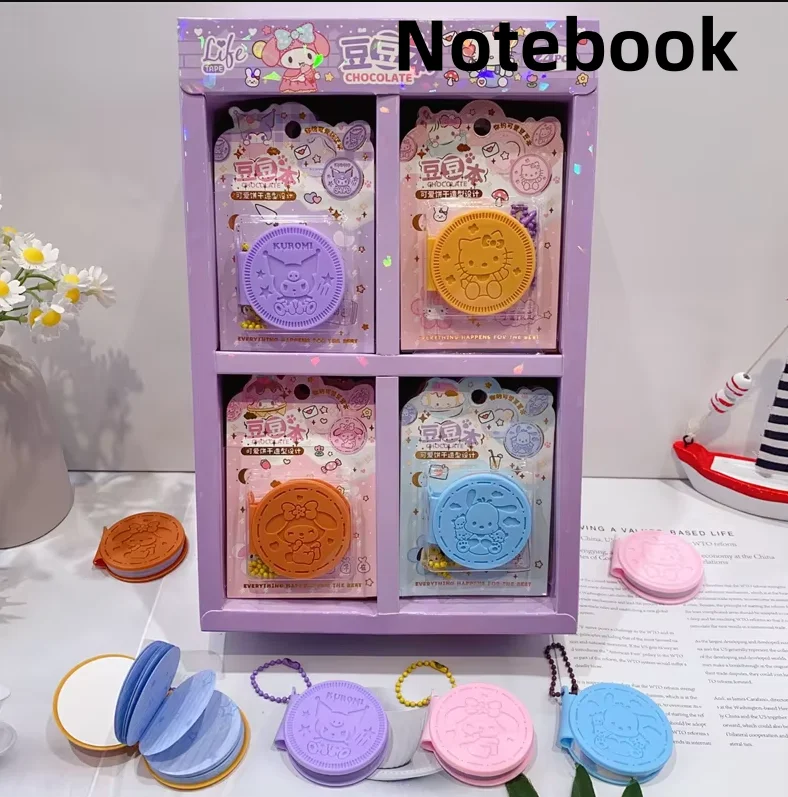 24pcs/lot Sanrio Kuromi Melody Pochacco Notebook Cute Mini Portable Note Book Diary Planner Stationery Gift School Supplies