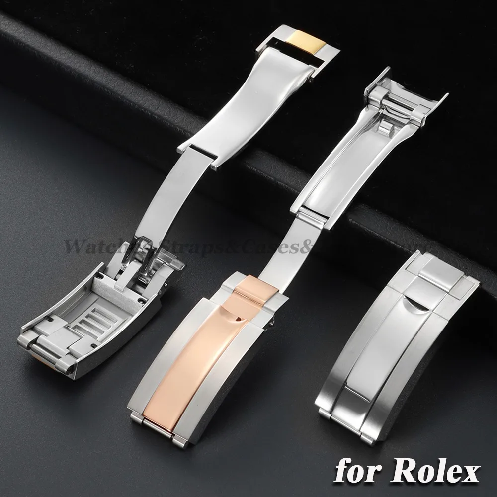 9x9mm 316L Luxury Stainless Steel Watch Buckle for Rolex DAYTONA SUBMARINER GMT WatchBand Clasp Fine-tuning Pull Adjusted Button