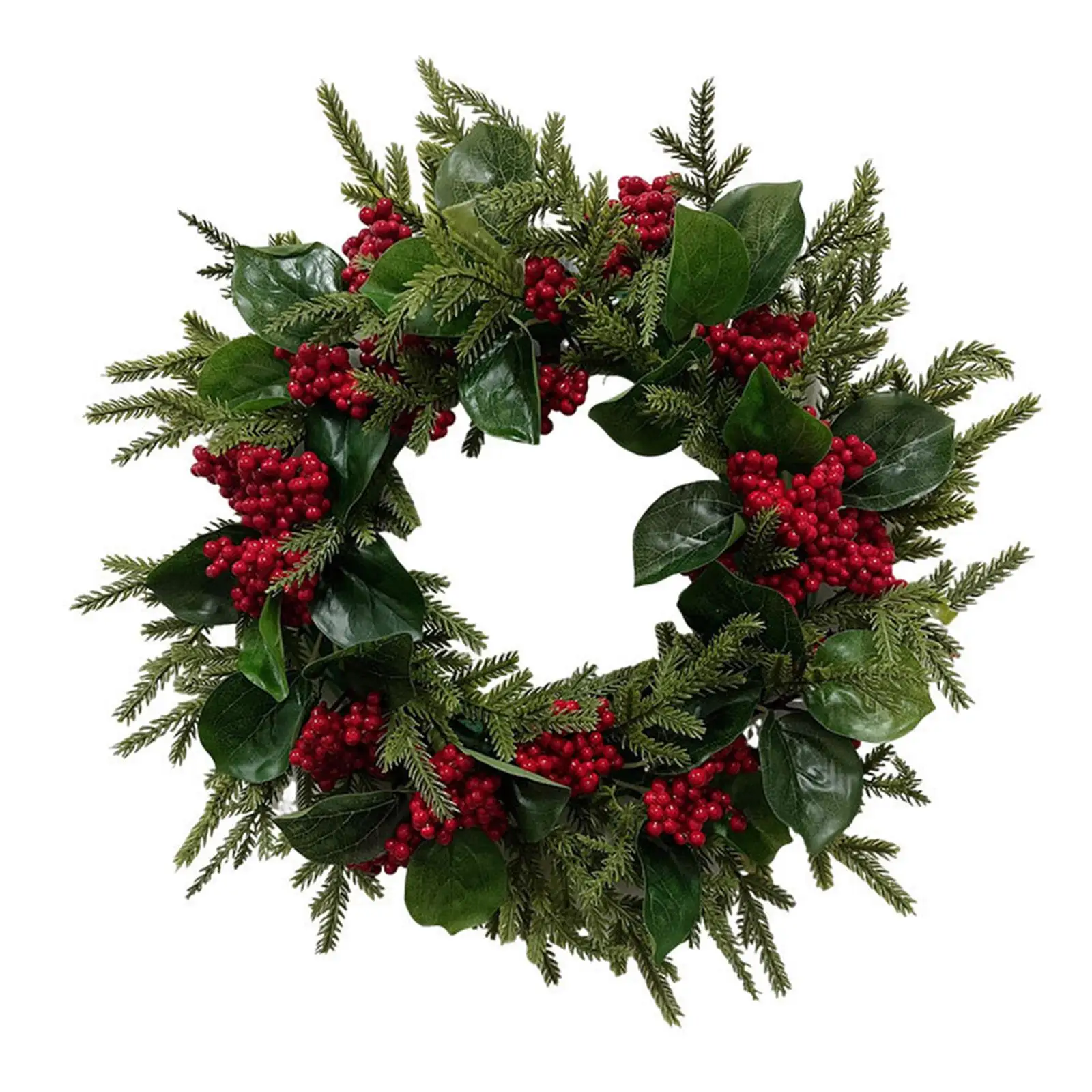 

Christmas Wreath Artificial Floral Wreath Front Door Winter Wreath Green Leaves