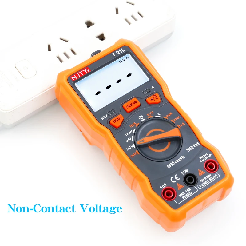 NJTYT21L многофункциональный цифровой мультиметр LCR, интеллектуальный высокоточный мультиметр с защитой от ожогов, индуктивность, емкость, частота