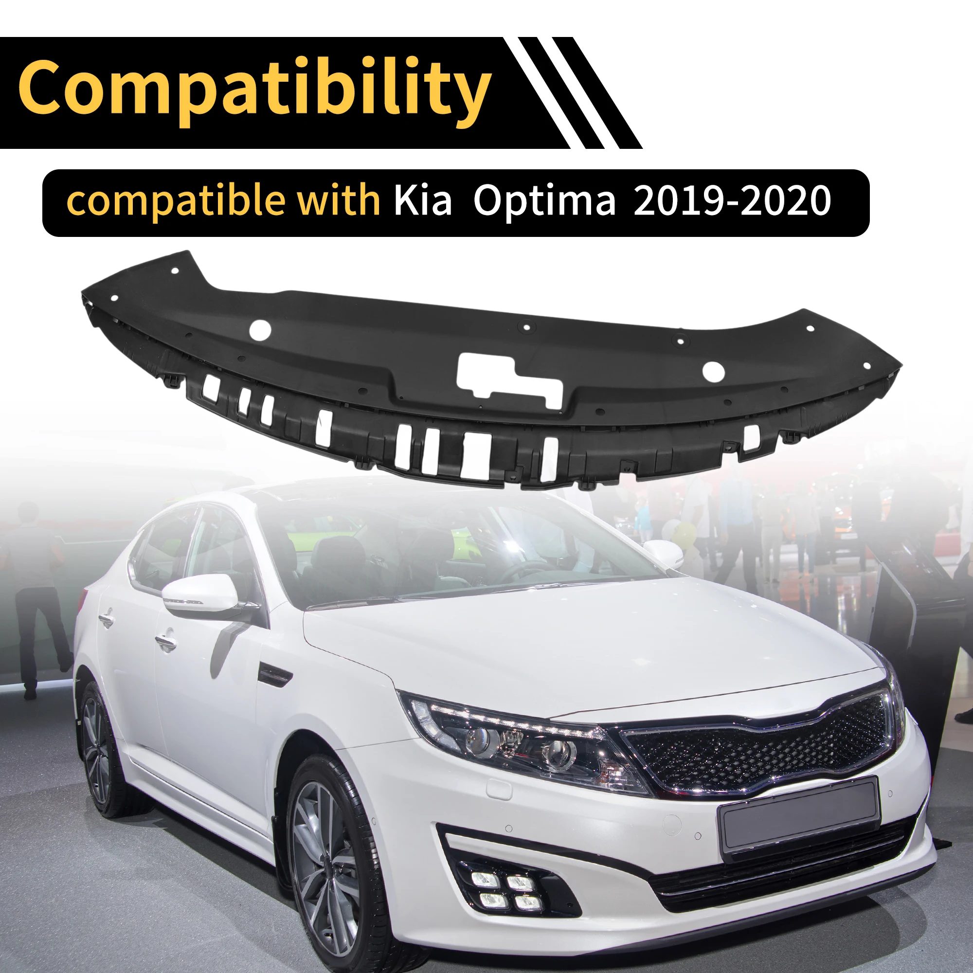 UXCELL Coperchio supporto radiatore per Kia Optima 2019-2020 No.86360D4500/86360D5500 ABS