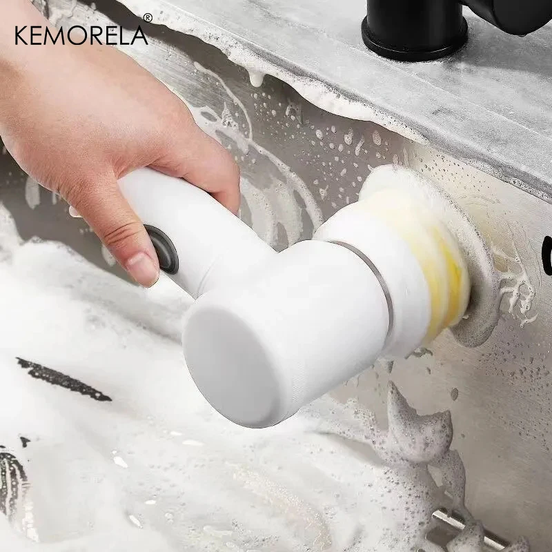 Multi-Functional Electric Cleaning Brush For Kitchen And Bathroom - Wireless Handheld Power Scrubber For Dishes, Pots, And Pans