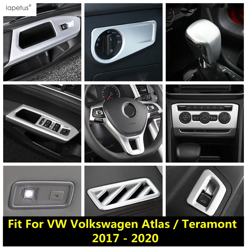 

Window Lift / Head Light / Steering Wheel / Middle Air AC Cover Trim Accessories For VW Volkswagen Atlas / Teramont 2017 - 2020