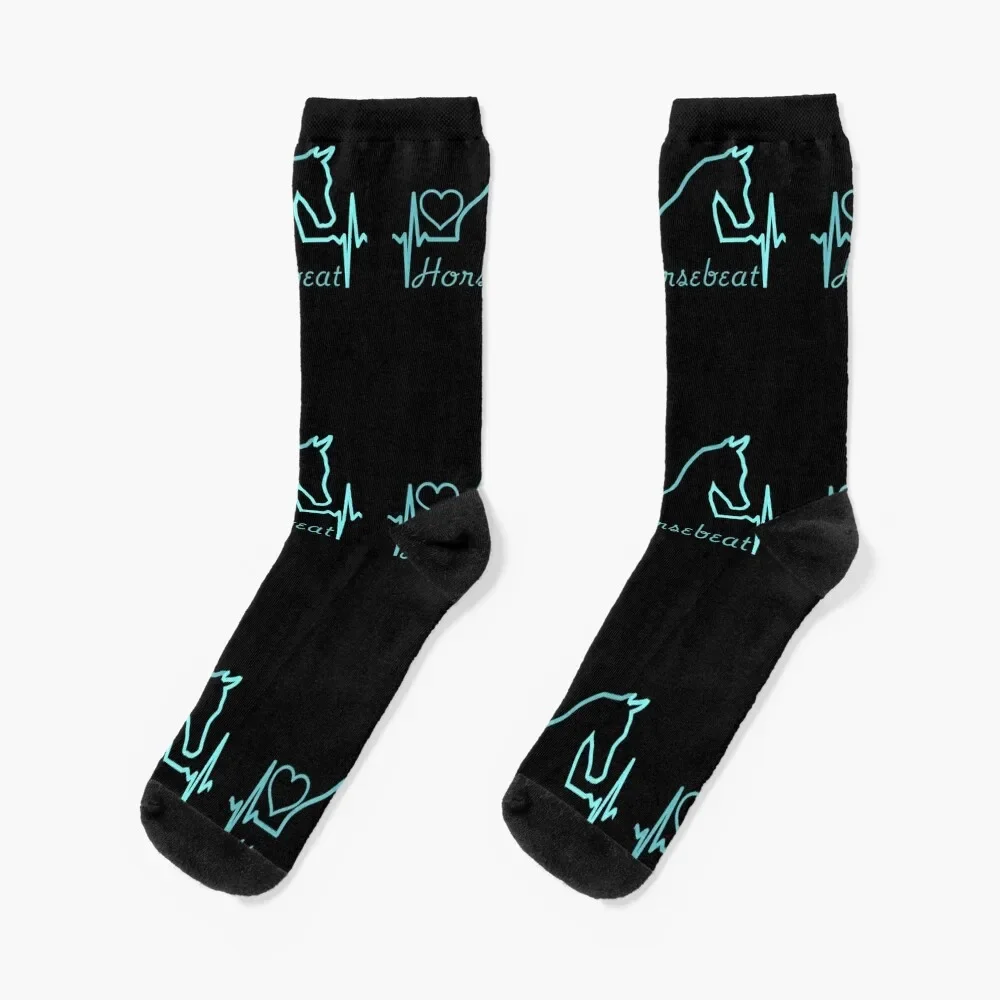 Horse Heartbeat | Horse Lover | Equestrian | Horse Pulse Socks custom sports colored Men's Girl'S Socks Men's