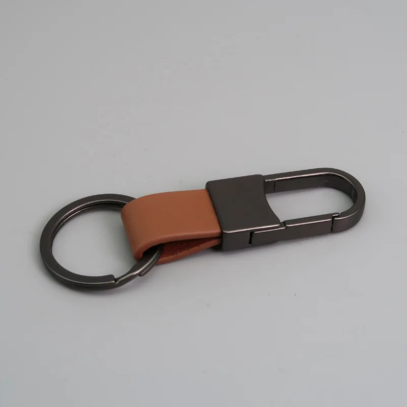Neue Leder Schlüsselbund Metall Karabiner Halter Männer Business Geschenk Auto Schlüssel Strap Taille Hängen Brieftasche Auto Schlüssel Ketten Ringe Schlüsselanhänger – Detail 11