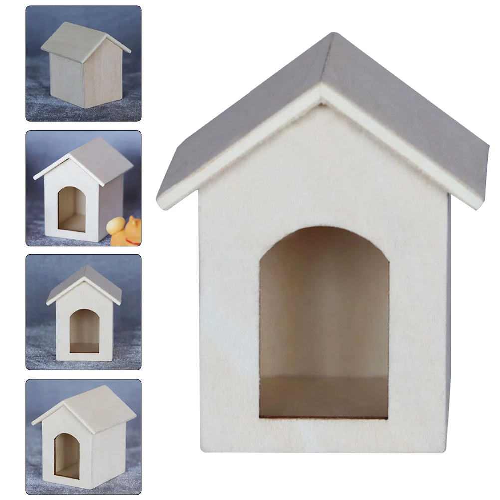 

Home Decoration Mini House Model Blank Micro Ornament Scene Light Decorations for Accessories Models