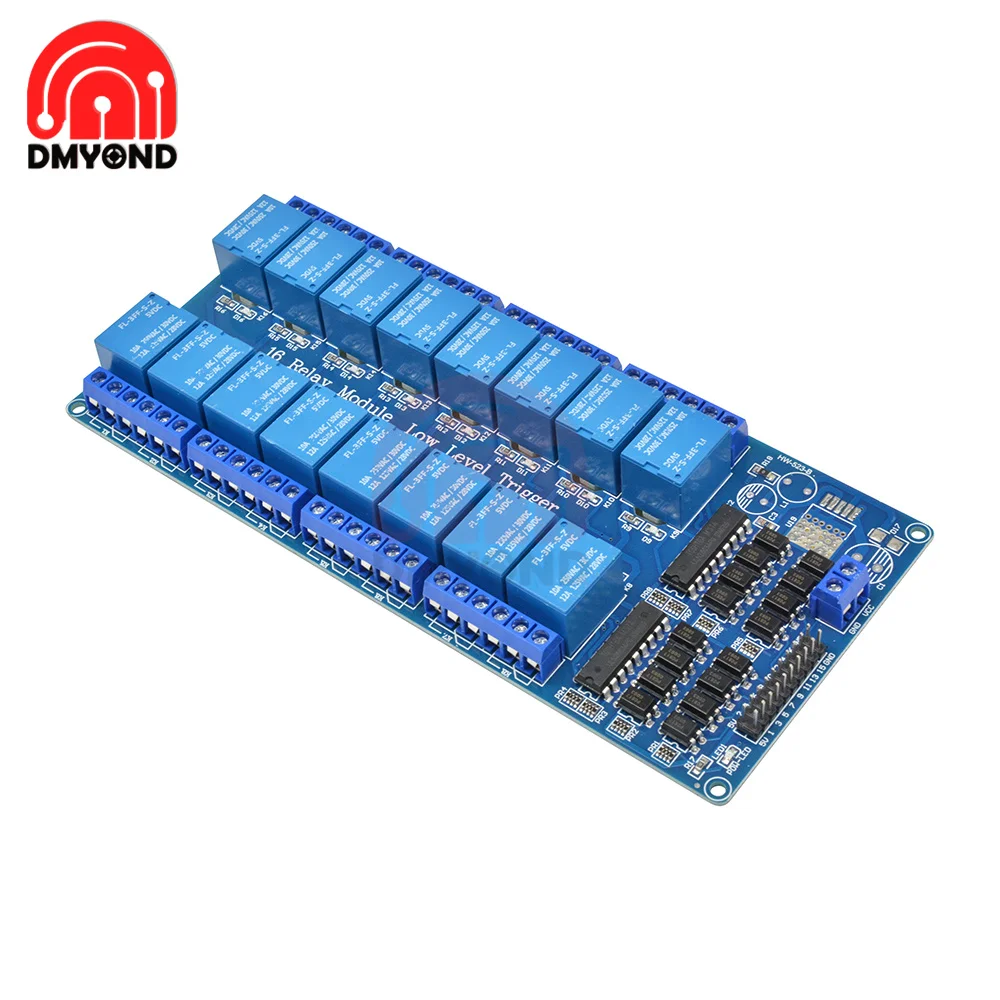 DC 5V 16 Channel Relay Module For arduino ARM PIC AVR DSP Electronic Relay optocoupler LM2576 Interface Power Relays