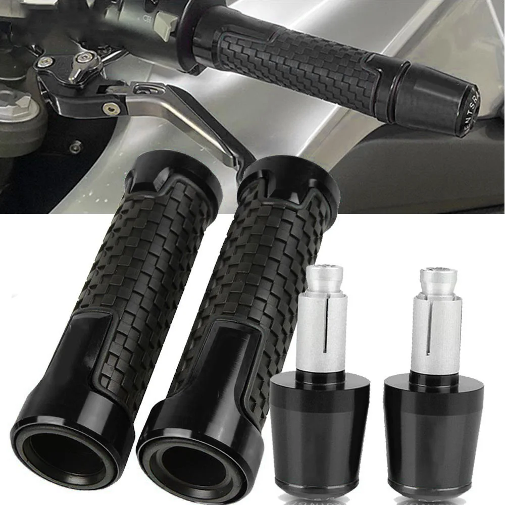 

7/8" 22MM Motorcycle Handlebar Hand Grips Handle Bar Ends Cap For Suzuki GSF 250 400 1200 1250 600 600S 650 650S 650N BANDIT