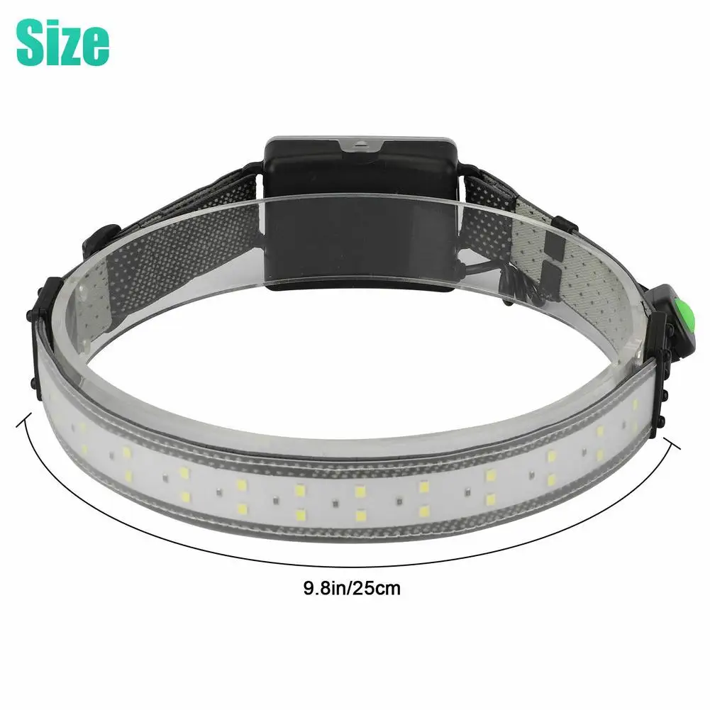 Linterna frontal LED COB impermeable, linterna ajustable multifunción de 3 modos, luz de trabajo, cámara de pesca, 26LED