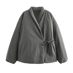 Winter Coat Female Snow Parka Japanese 2000s Style Parkas New In Outerwears Kimono Padded Coat Warm Woman Winter Coats