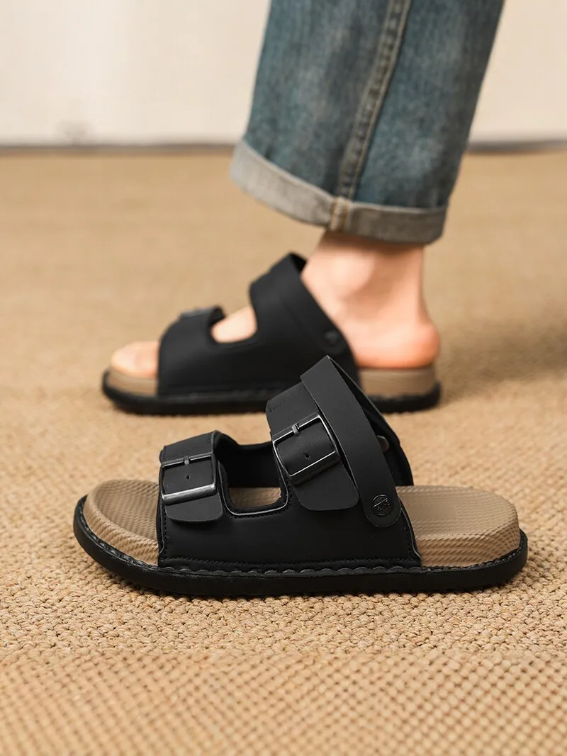 

Men's Summer Outdoor Wear Anti-Slip Woven Driving Home And Outdoor Beach Sandals Comfortable Breathable Slip-On
