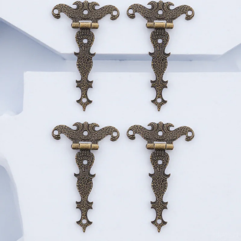 

4pcs Zinc Alloy Vintage Style Heavy Duty Door Home niture Cabinet Cupboard Wood Box Gate Accessories Rustproof Durable Easy