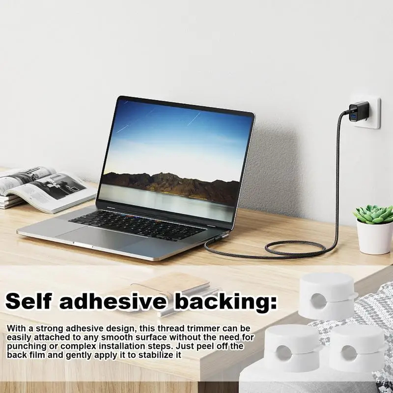 Data Cable Winder Wire Management Holder Wire Holder Keeper Adhesive Cable Management For Home Car Desk