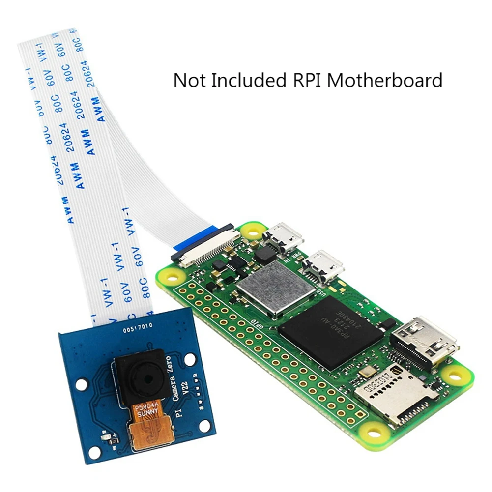 

Подходит для камеры Raspberry Pi Zero 2W 5MP RPI Zero Camera + чип FFC Ov5647 15 см для модуля камеры Raspberry Pi Zero 2W