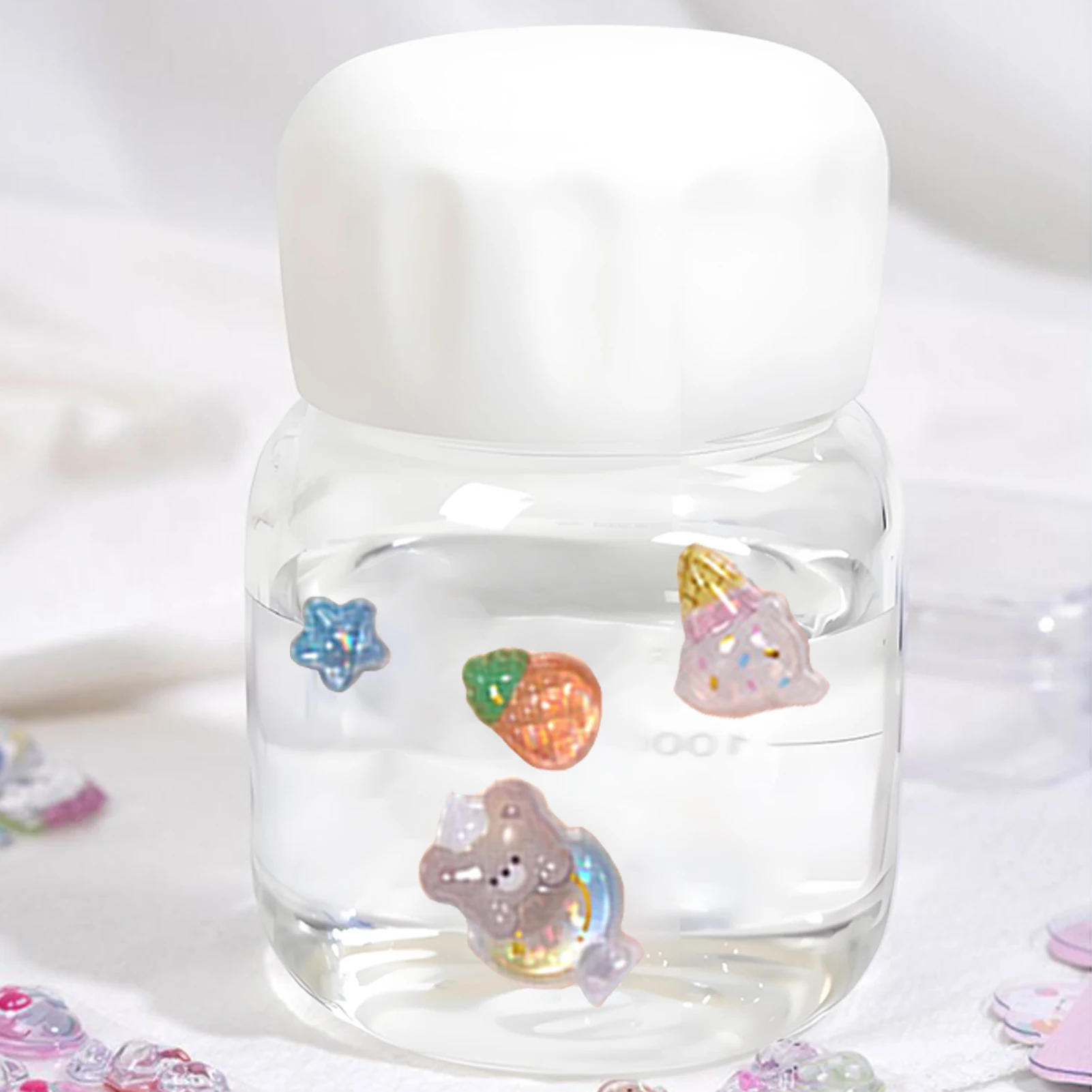 Cute Animal Sticker Pack 3D Sparkly Stickers Resin Crystal Texture Decals  for Scrapbooking Notebook Decal Hand Account Decals