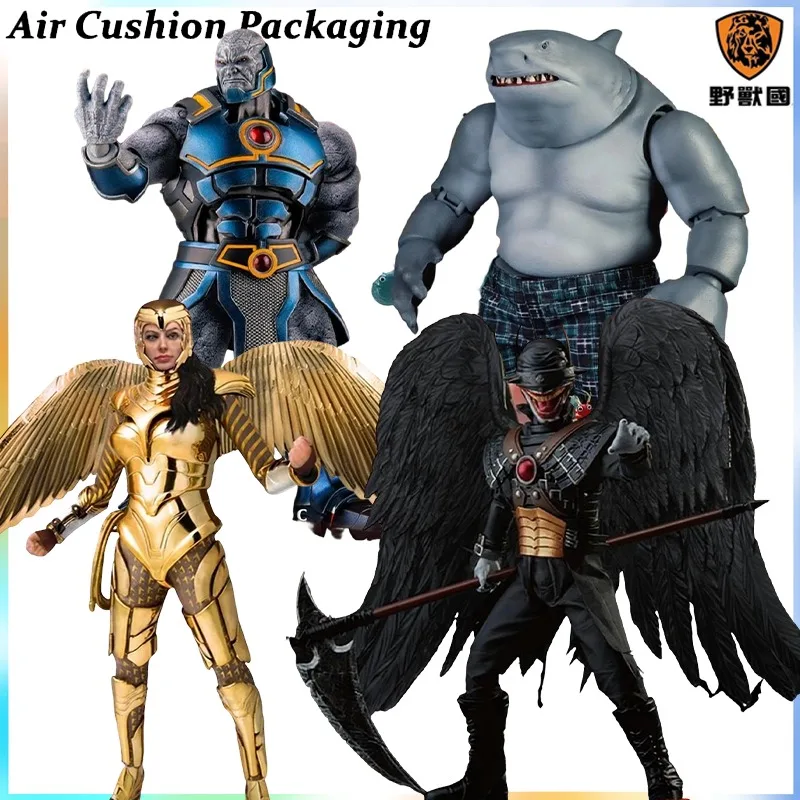 BEAST KINGDOM Figuras de Acción Originales de la Serie Dynamic 8ction Heroes: Batman, Darkseid, Rey Tiburón, Mujer Maravilla, DAH