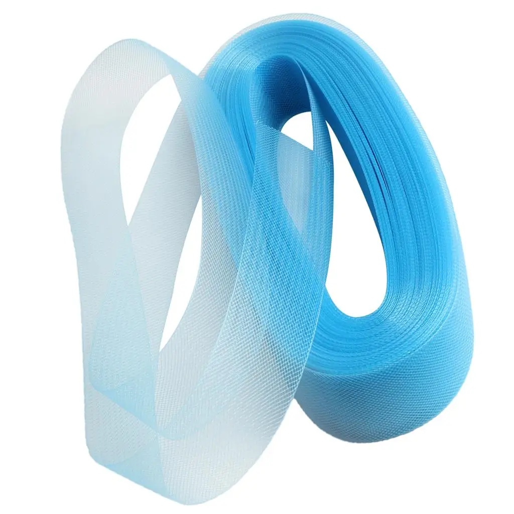 Horse Hair Trim Stiff Crinoline Polyester Braid Hat Accessory Elastic Net for Wedding Bridal Veil Decoration Crafts