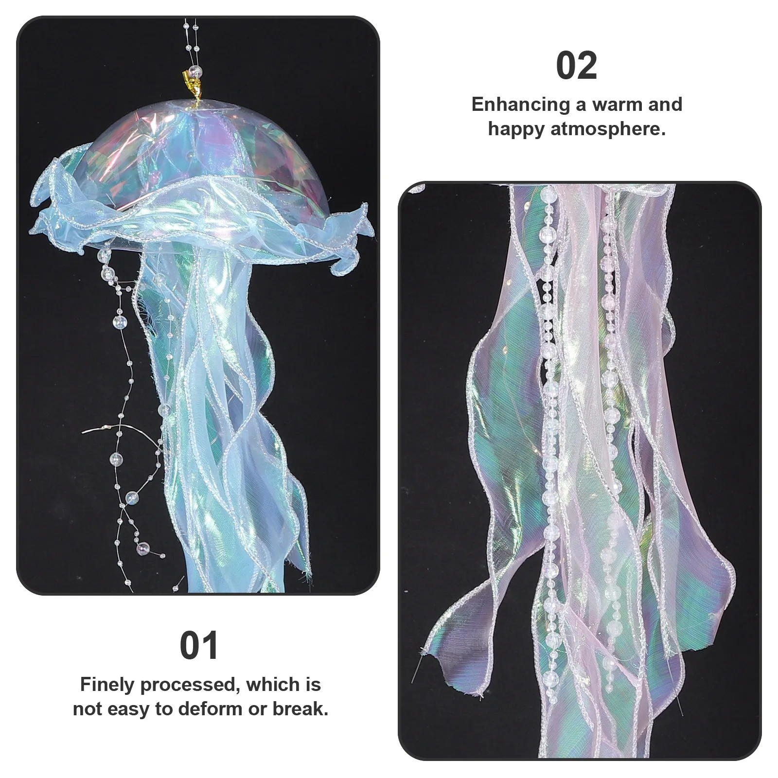 

Набор из 3-х декоративных портативных ночников-медуз для спальни, подвесные светильники-медузы, украшения для вечеринок и декор для комнаты