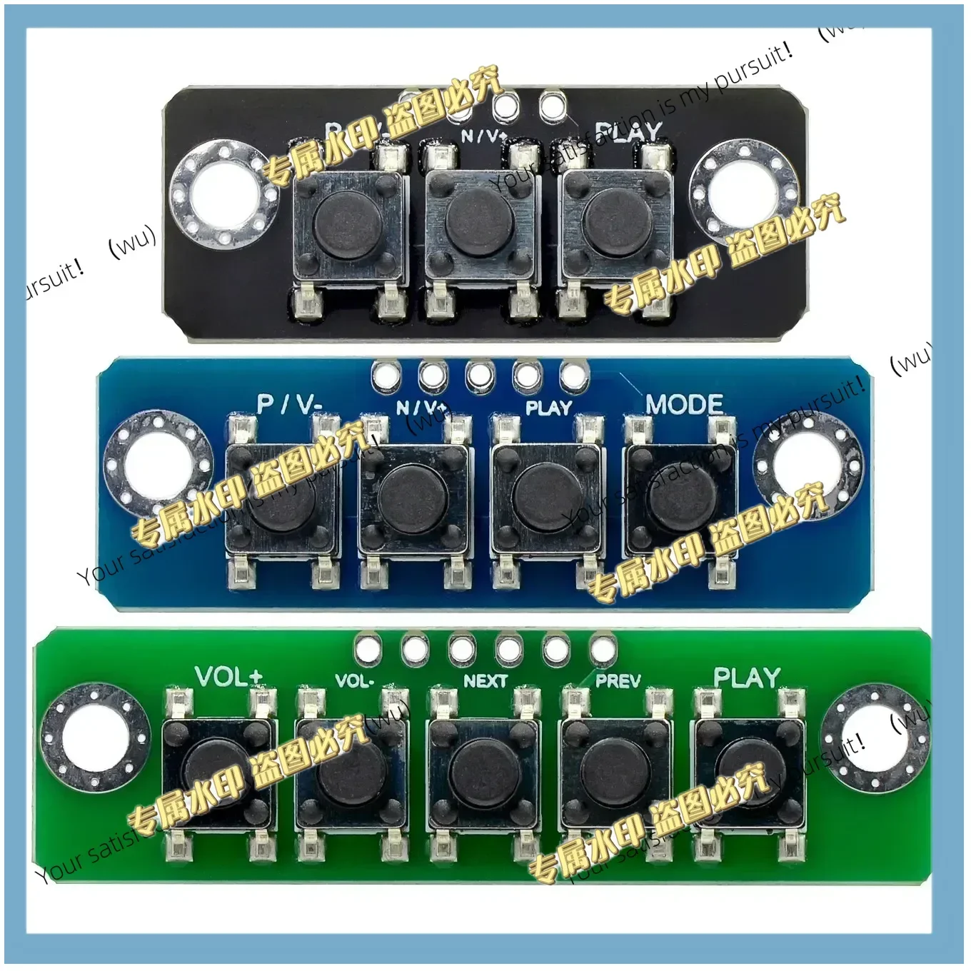 1/5/10 3/4/5 Pin, Independent Button Module MCU Micro Switch Button Board for Bluetooth Power Amplifier