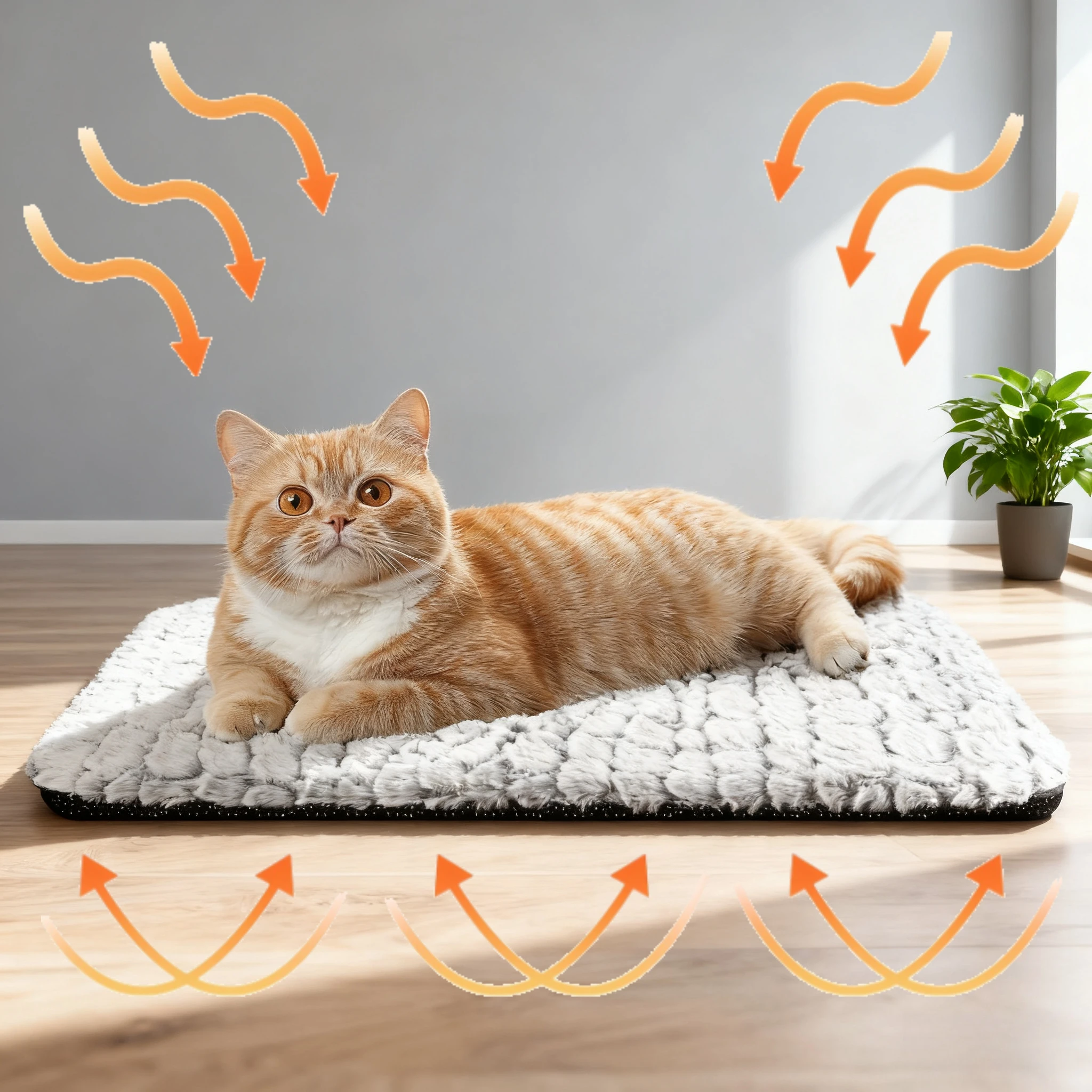 ذاتية التدفئة منصات الحيوانات الأليفة بطانية جرو وسادة وسادة دافئة حصيرة للقطط الكلاب قابل للغسل الحيوانات الأليفة مع الجسم الحراري تعكس الحرارة الأساسية وسادة