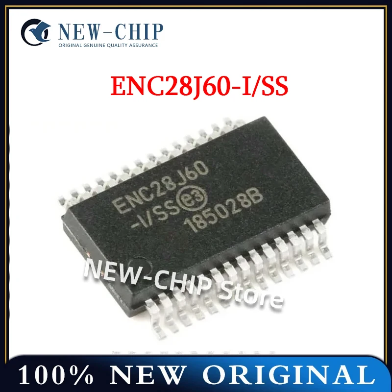 

2PCS-50PCS/LOT ENC28J60-I/SS SSOP-28 Ethernet controller chip 8KB RAM New original ENC28J60