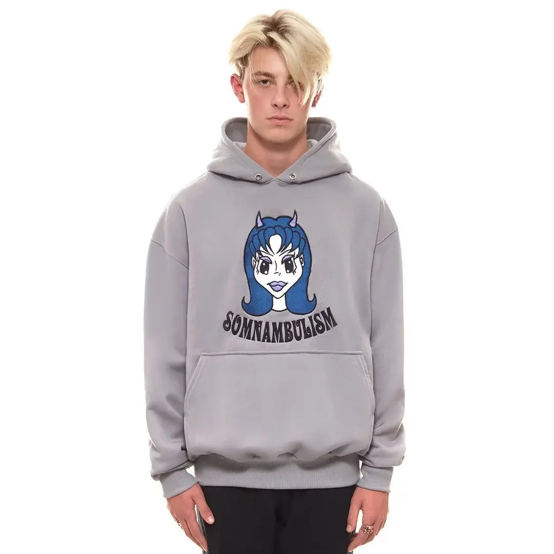 Y2k Debรผt-Sweatshirt mit Hexen druck, beliebte Hip-Hop-Bewegung in Europa und den Vereinigten Staaten, verdickte Herbst-und Winter-Hoodies