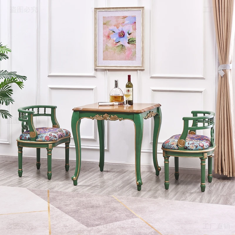 Emerald casual small table and chair combination solid wood dining table household small house