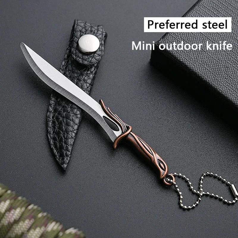 Mini Keychain Portable Knife Suitable for Opening Holiday Gifts and Express Delivery Non-folding Knife Pendant Accessories