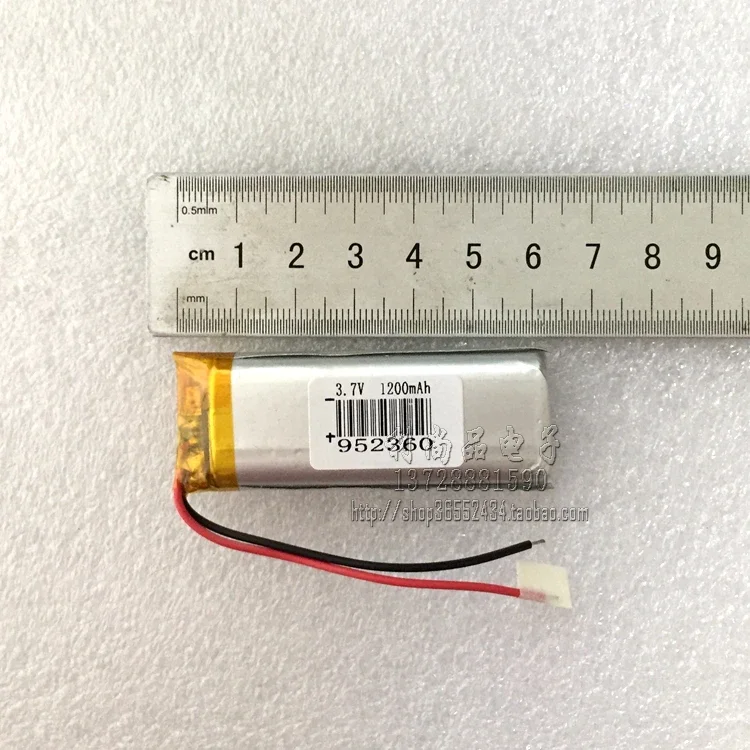 Полимерная литиевая батарея 3,7 В, 1200 мАч, ручка-рекордер, машина для чтения точек, динамик, световая полоса 952360
