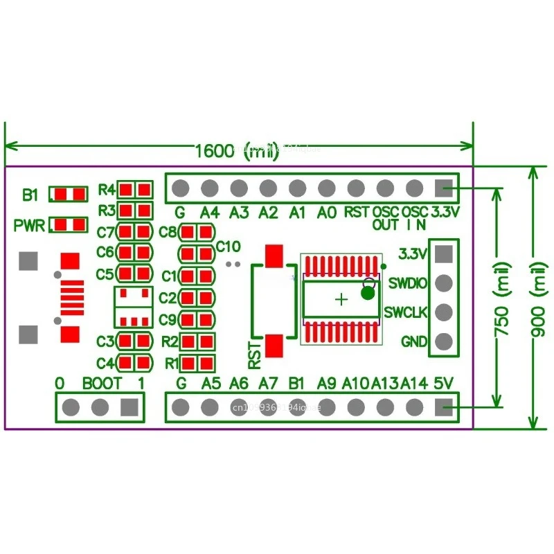 STM32F070F6P6 Minimum System F070 Core Board STM32 Development Board New Product Learning Evaluation Board in stock