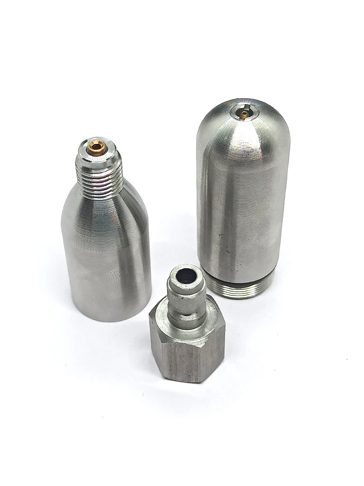 Wiederaufladbare Kapsel 8g 12g 16g Inflator Glühbirne Pumpe Reifen Gas Tank Luft Empfänger Aufblasbare Adapter Reiten notfall Zubehör – Detail 8