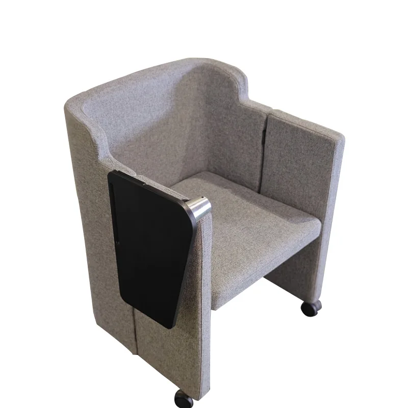 

Simple, sofa chair, folding, training chair, with table board, tablet, conference chair