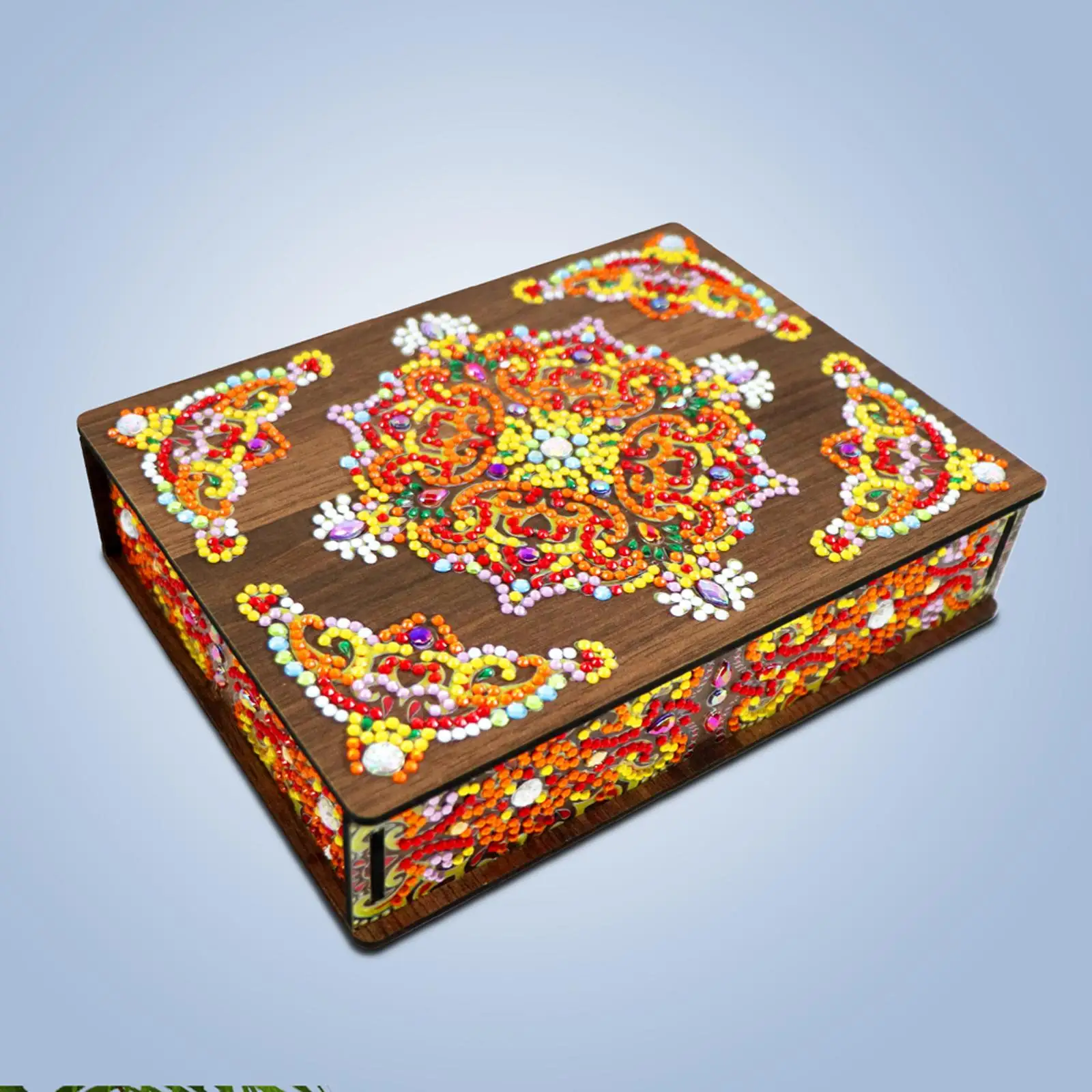 

Mandala Diamond Painting Jewelry Storage Box DIY Special Shaped Drill Case Art