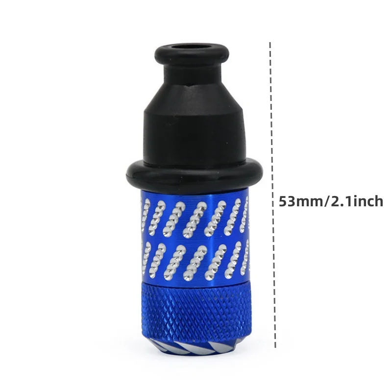 Aluminum Alloy Nipple Tobacco Smoking Accessories with Rubber Mouthpiece Mini Party Pipe