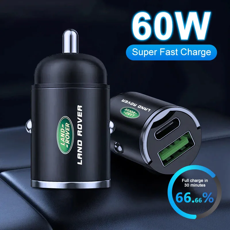 

new Car Fast Charger USB Type-C Charging Adapter Accessories For Land Rover Range Rover Evoque Sport Discovery Velar SVR