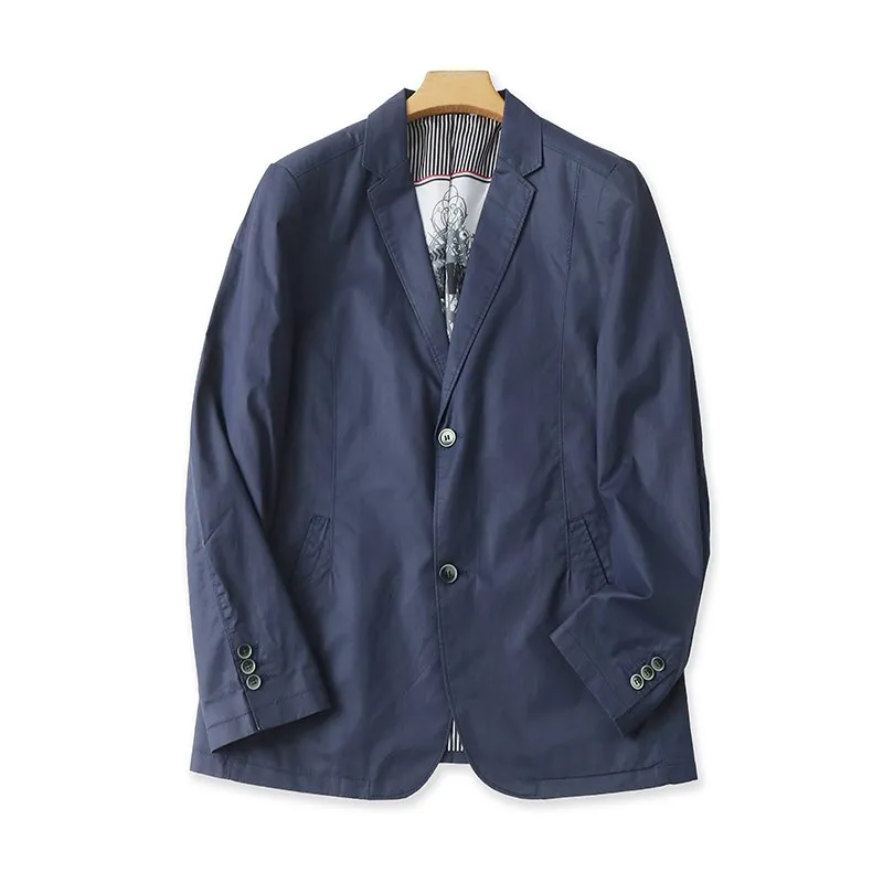 

Мужской повседневный пиджак с длинным рукавом, весенне-осенний, свободного кроя, с отложным воротником, на пуговицах, кардиган, верхняя одежда, модный, теплый