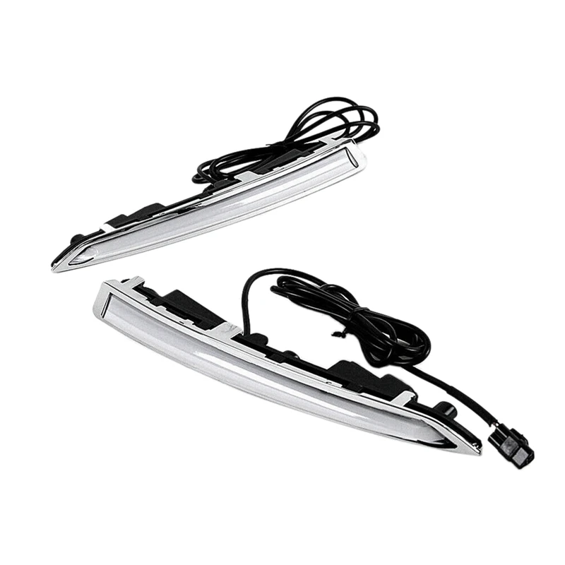 1 Pair LED DRL Daytime Running Lights With Turning Signal Lamps Waterproof For Ford Kuga Escape 2013-2016 Replacement Parts