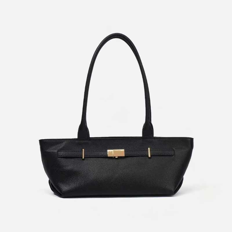 Fashion Street Shoulder Bags Women Luxury Brand Designer Concise Elegant Underarm Bag Metal Belt buckle Horizontal Handbags 2026