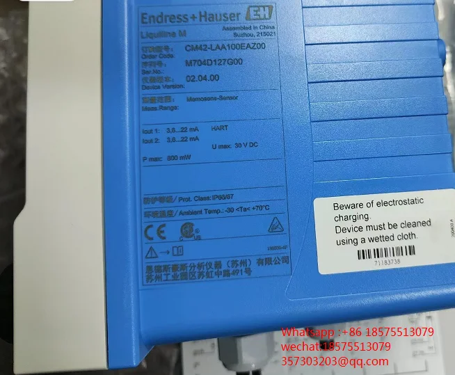 ENDRESS+HAUSER CM42 Conductance Transmitter CM42-LAA10EAZ00  E+H Transmitter CM42 New&Original