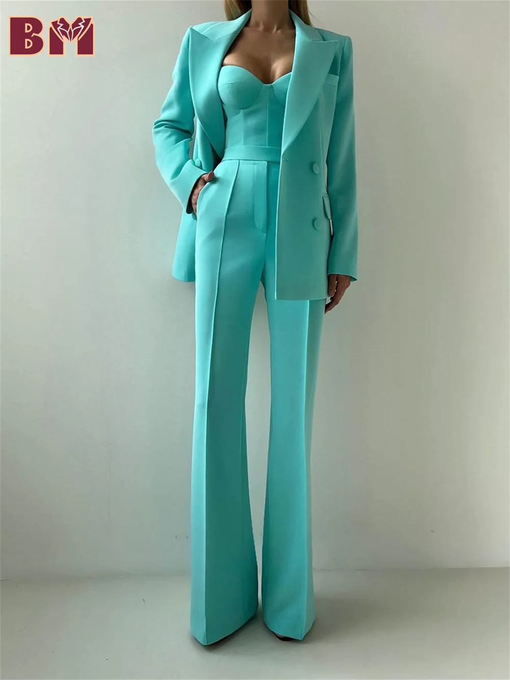 

Hot Sale Elegant Women's Suit 3pcs For Office Wear Formal Single Button Suit Including Jacket Vest Pants Classic Suit Customized