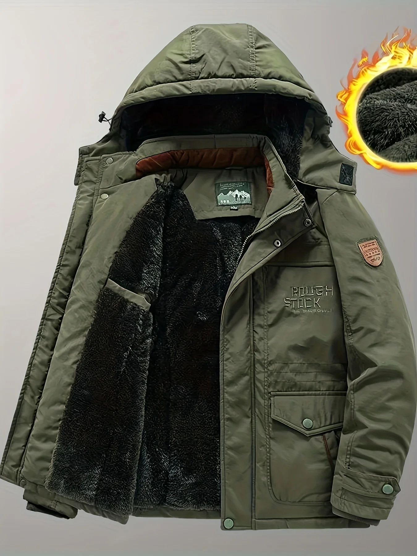 Manteau coupe-vent imperméable pour hommes avec fermeture éclair, vestes froides, parkas spéciales, sweat à capuche léger, meilleur savoir, hiver