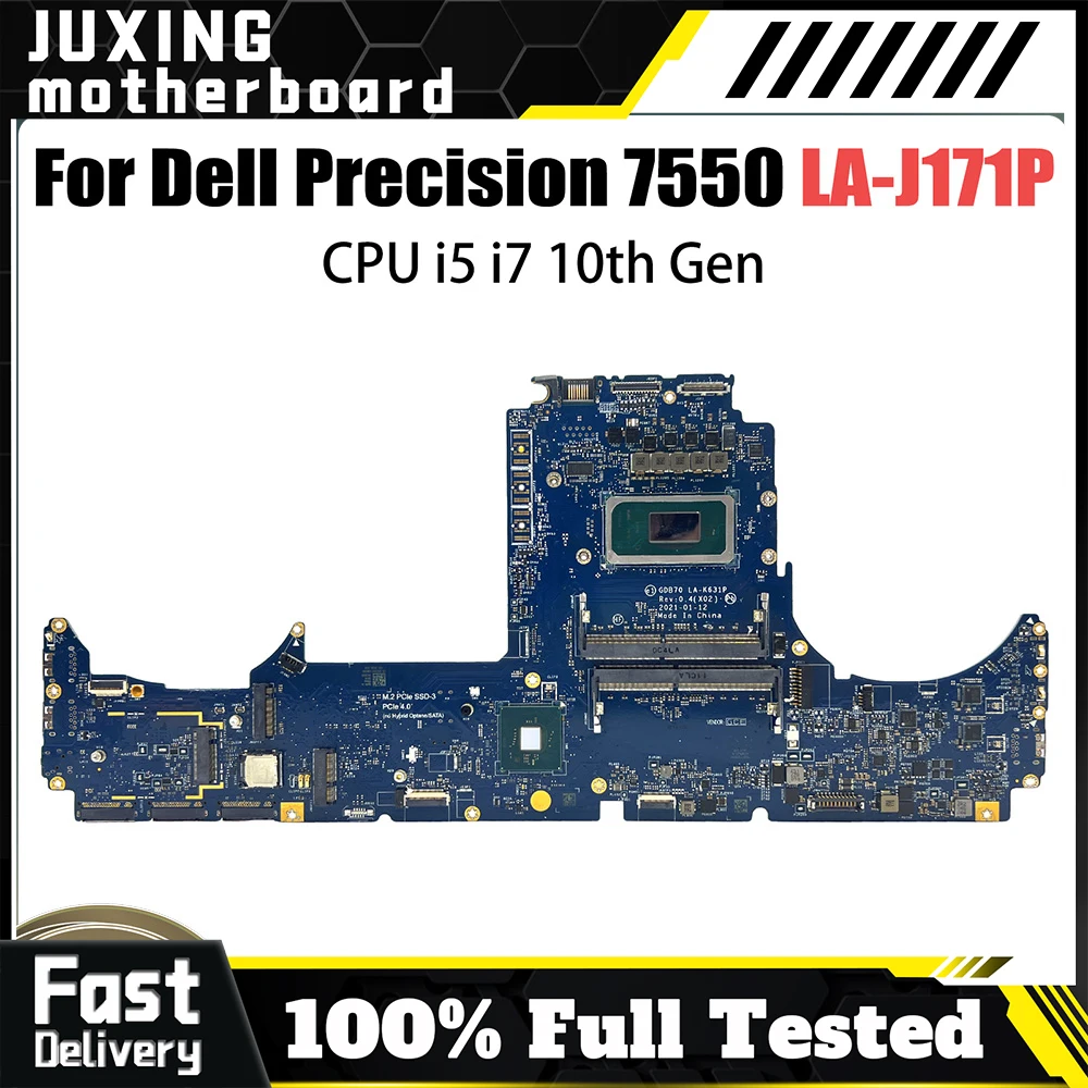 

LA-J171P For Dell Precision Precision 7550 LA-J171P Mainboard 100% Tested Laptop Mainboard