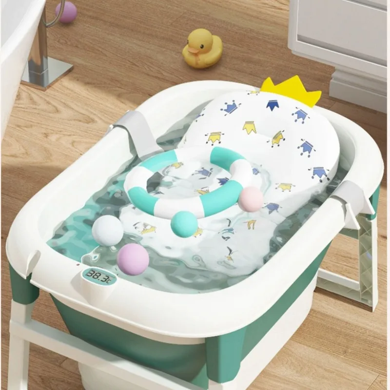 Household Children\'s Bath Barrel Baby Swimming Large Bath Barrel Foldable Baby Bathtub Bath Bucke